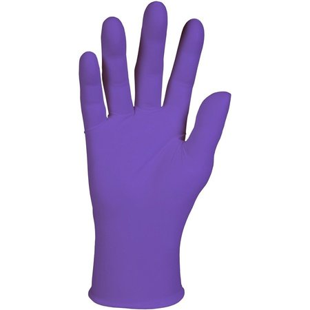 Kimberly-Clark Purple Nitrile, Nitrile Exam Gloves, 6 mil Palm, Nitrile, Powder-Free, L, 10 PK, Purple KCC55083CT